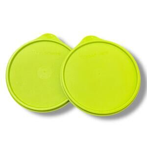 Tupperware Replacement Seal 6.5" Lime Green 5402A Made in USA Lot of 2 Vintage